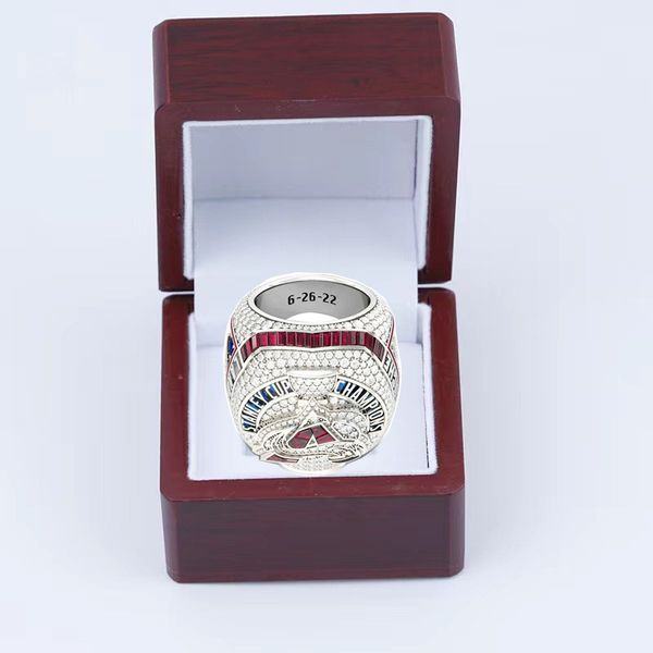 

wholesale 2022 stanley cup championship ring set with wooden display box case fan gift for men, Silver