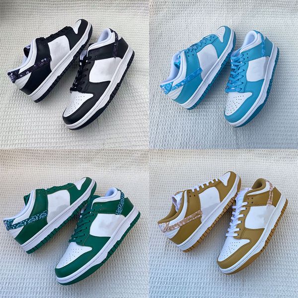 

famous brand casual shoes for men women classic design color black and white sky blue grass and green low-cut thick-soled outdoor flat-botto