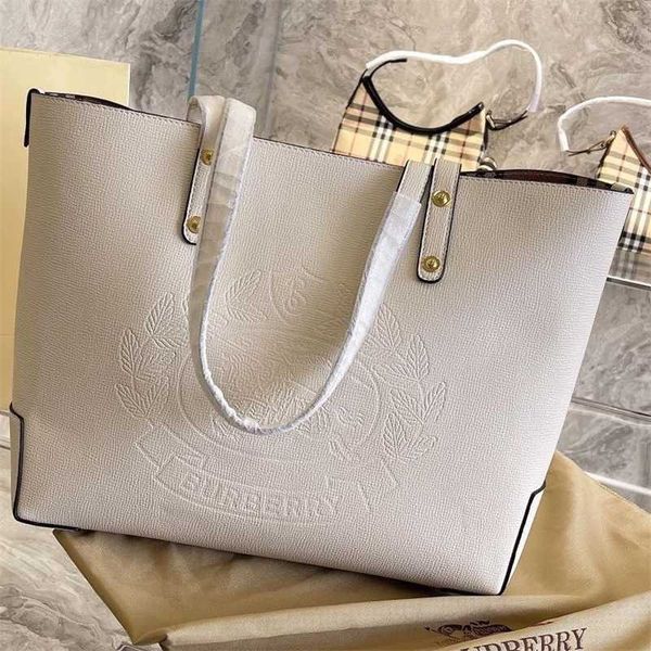 

burbrerys designer burbrerys plaid bag shopping women's new war horse emblem tote shoulder handbag 33cm yzl