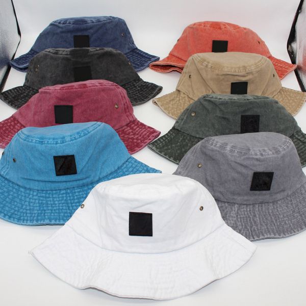 

fashion bucket hat casual stingy brim hats trend beanie caps for man woman 9 colors optional, Blue;gray