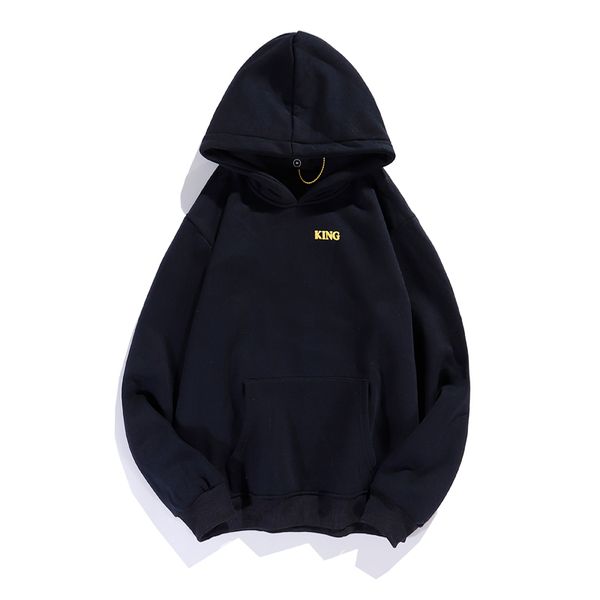 

designer men's hoodie letter foam hooded fleece couple same style hoodie12, Black
