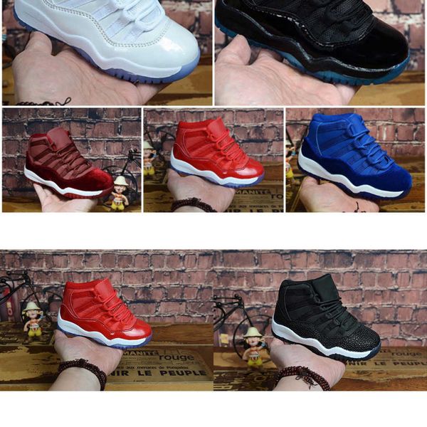 

11 sale womens jumpman xi basketball shoes j11 wool midnight navy legend blue space jam 45 11s sneakers for youth kids boys girls 1uwr, Black