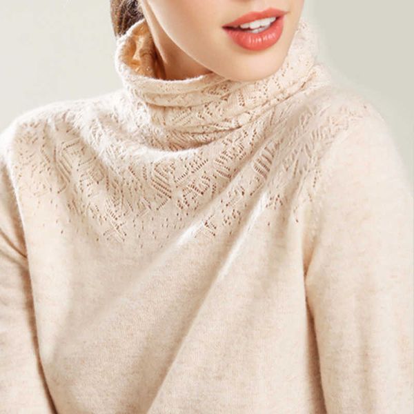 

women's sweaters jmprs soft turtleneck women sweater fashion autumn winter hollow out jumper knitted long sleeves female basic blouse j, White;black