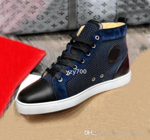 

red-bottoms christians name brand sneakers for men women's shoes red soles mesh casual shoe party wedding without studded high tra ecz, Black