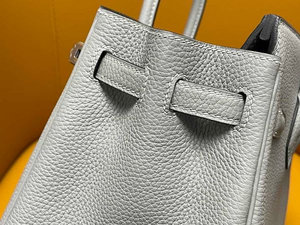

herme birkin bags all manual high-end bk25 glacier blue togo skin litchi grain cow wax thread large capacity ayw