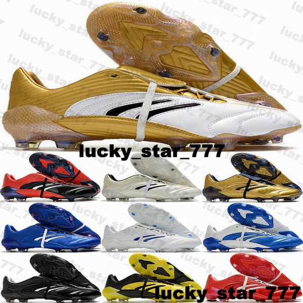 

football boots soccer cleats predator absolute 20 fg size 12 mens soccer shoes david beckham eur 46 botas de futbol firm ground us12 us 12 s, Black