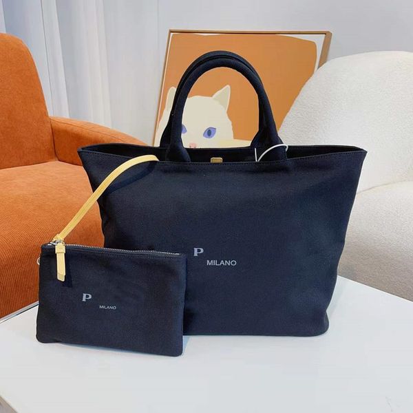 

woman totes bags 2-piece designer bag luxury composite tote bag canvas handbag crossbody triangle medium shopping purse purses mini pouch wa