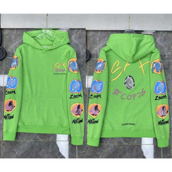 

classic luxury mens sweatshirts fashion designer hoodies ch zipper hooded sweater cross pullover sanskrit hoodie casual men women coatoa30, Black