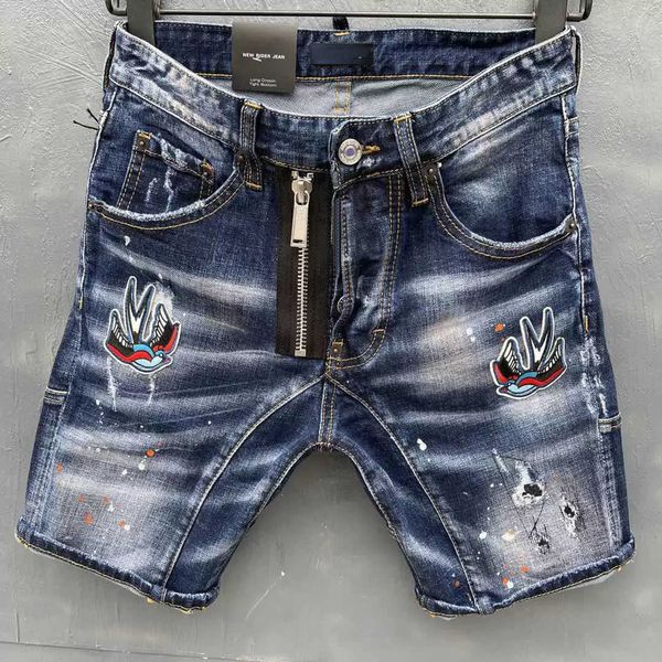 

dsqsury dsq jeans mens luxury designer jeans skinny ripped cool guy causal hole denim fashion brand fit jeans men washed pants 20171, Blue