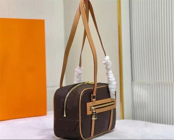 

2022 M46321 PM Vintage CITE Bag Trunk Totes Cross body Shoulder Handbag Monograms Camera Flap Box Briefcase Women Messenger Purse Medieval Rectangular Clutch M5118, Brown