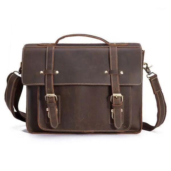 

fashion bandolera men's leather work bag briefcases 2203009