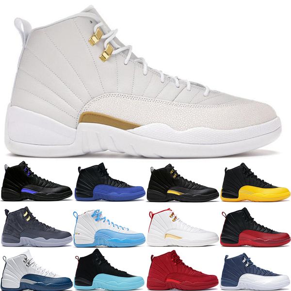 

original 12 basketball shoes 12s emoji fiba stealth university blue twist playoff black dark concord gamma indigo hyper royal mens sports sn