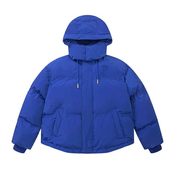 

mens down parkas puffer jacket windproof paris outdoor winter warm cotton padded coats for men and womens, Black