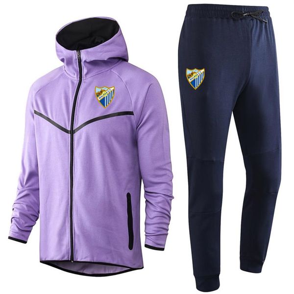 

2021 malaga cf men soccer tracksuits sweat suits sports sportswear mens hoodies jackets tracksuit jogger suit jacket pants kits fo204i, Gray