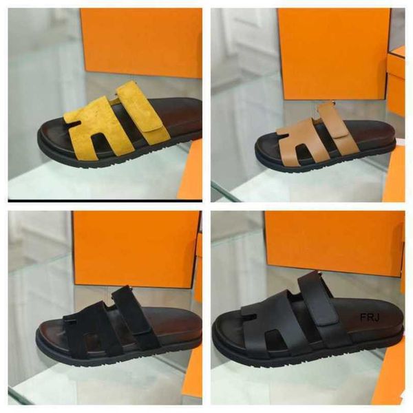 

designer herme slippers women lipper chypre luxury h flat beach sandal adjutable loop womens outdoor slipper summer giqi original, Black