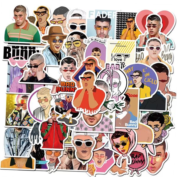 

50pcs car stickers famouse singers for skateboard lapfridge helmet stickers pad bicyclemotorcycle ps4 guitar notebook