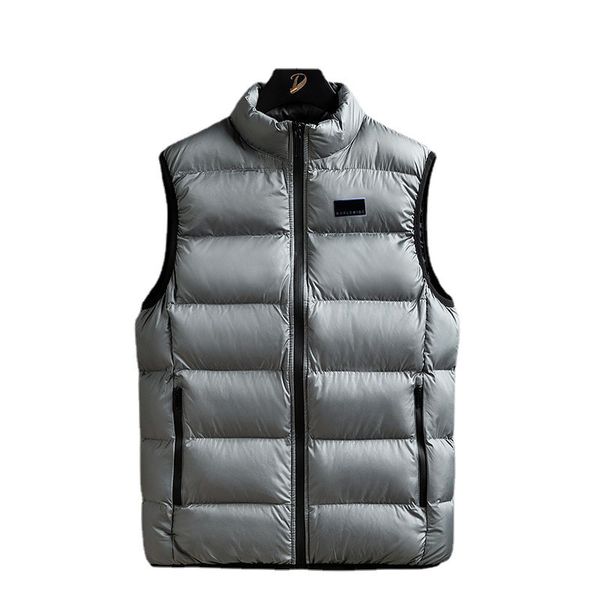 

down cotton vest for men fashion sports leisure warm autumn and winter waistcoat, Black;white
