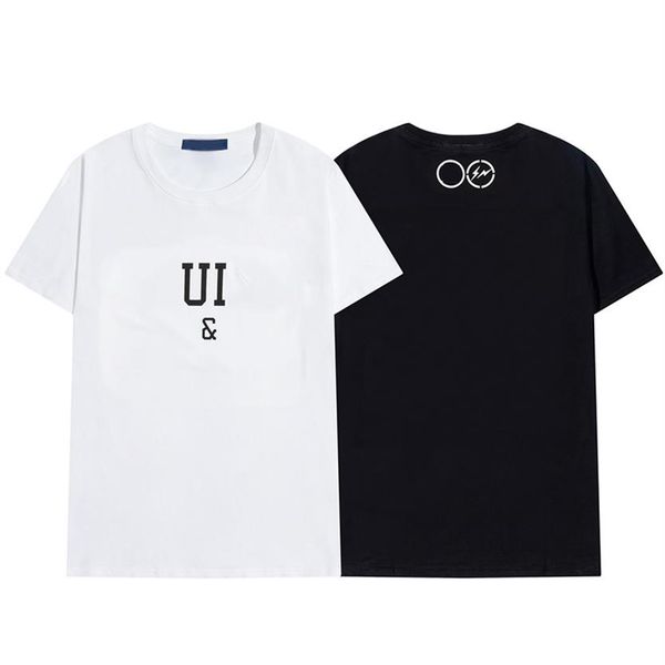 

2021 mens stylist t shirt hip hop men print tees women summer short sleeve tee 4 styles235k, White;black