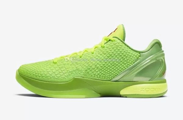 

authentic basketball shoes 6 protro "grinch" comes dressed in a green volt color combination upper with black
