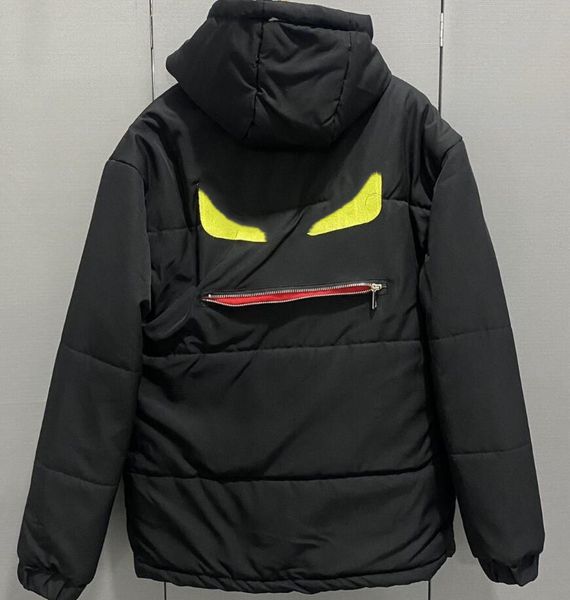 

oversized zip up monster jackets for mens jacket winter women hooded down cotton padded puffer jacket coat, Black;brown