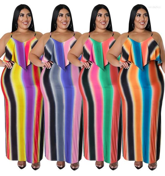 

plus size dresses somoia xl-3xl 4xl 5xl summer women clothing casual high waist print sling slim fit knit dress wholesale drop, Black