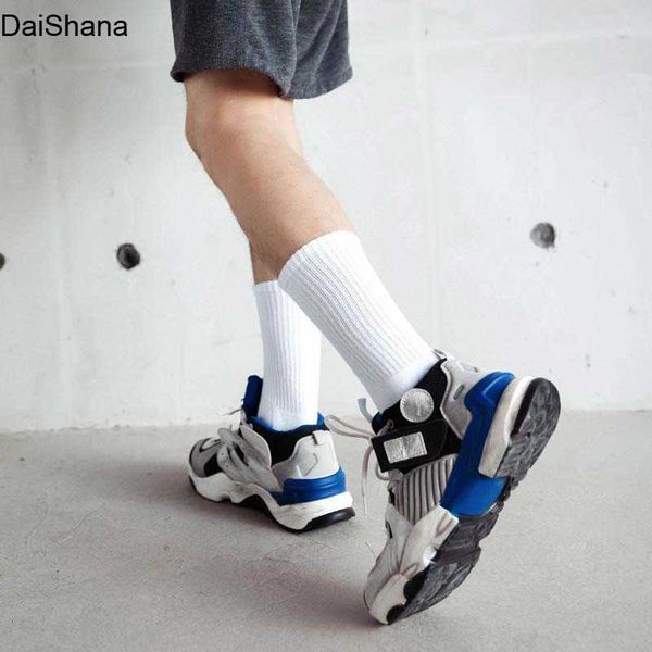 

athletic socks black white pure color cotton sock office sport business anti-bacterial deodorant men long socks meias
