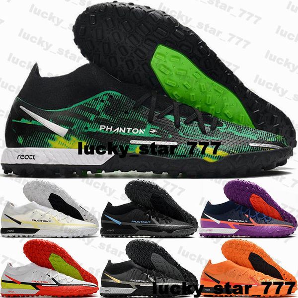 

soccer shoes football boots size 12 soccer cleats react phantom gt2 elite df tf mens eur 46 us12 botas de futbol us 12 indoor turf sneakers, Black