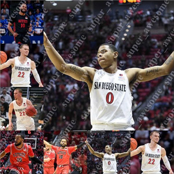 

basketball jerseys san diego state basketball jersey aguek arop keshad johnson nolan narain joel mensah caleb giordano jared barnett mike po, Black;red
