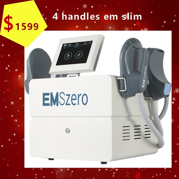 

portable emslim body em slimming fit pro nova telsashape mu machine 4 handle professional muscle massager bodycare beauty spa instrument