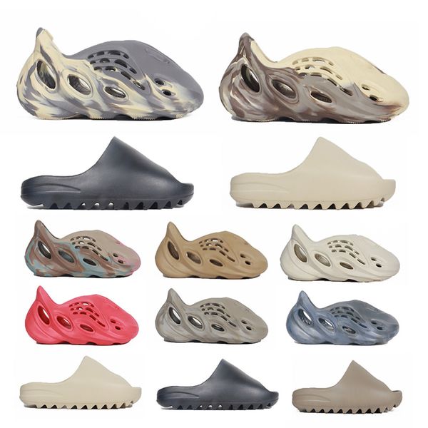 

slide sandals slippers foam slide slides running sulfur stone sage mineral blue pure sand resin belt men ladies clogs ochre01, Black