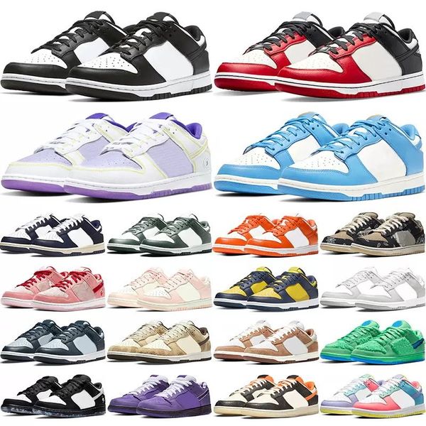 

2022 classic men women running shoes black white panda pigeon university blue red syracuse kentucky court purple grey fog varsity green men