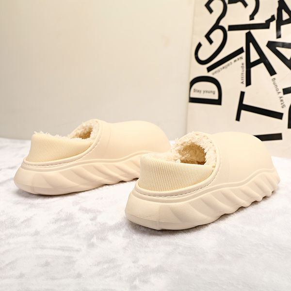 

fashion shoe designer classic trend latest style lightweight breathable comfortable insole non slip soft sole winter plush warm cotton slipp, Red;white