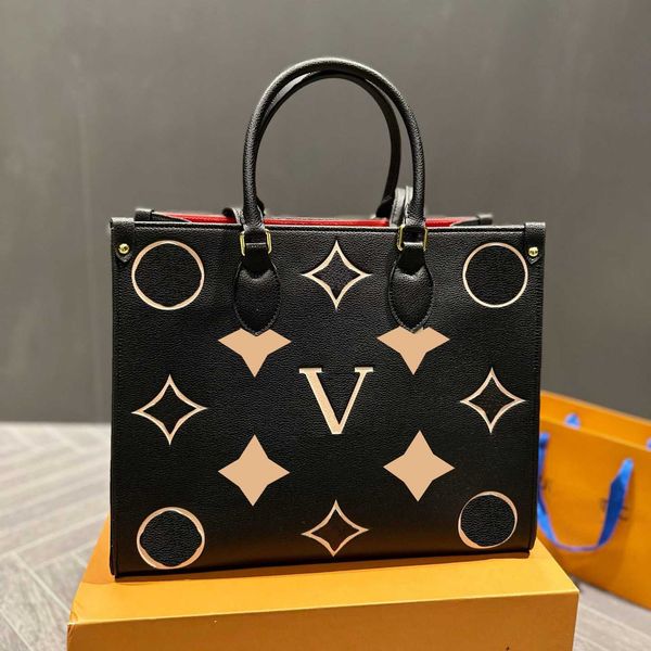 

bags designer bag totes women handbag classic luxury brand imitation high-capacity leather shoulder bag fashion letter buckle big logo walle