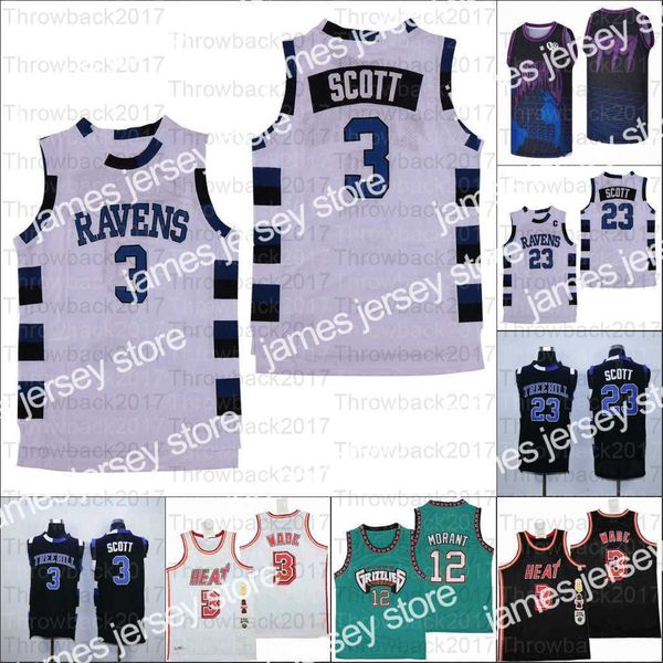 

college basketball wears basketball jerseys movie tv 999 one tree hill scott ravens 3 heat jersey number 33 white black red blue gold