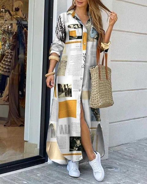 

women's jackets casual dresses oversized shirts summer fashionable shirt style button dress ladies long street loose home maxi women pl, Black;brown