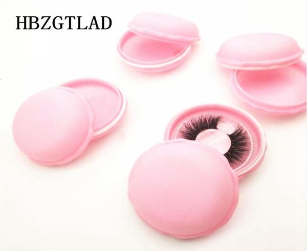 

whole cute pink round box false eyelash packaging box lash boxes packaging empty mink eyelashes case bulk vendor1007800