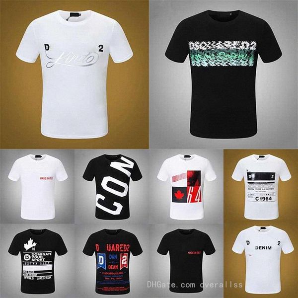 

d2 phantom turtle fashion designer tee letter printed unique short sleeve t-shirt men women loose casual in spring summer map307y, White;black