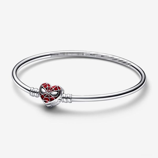 

925 silver spider charm bracelet bead earrings diy fit pandora style bangle jewelry lady gift, Golden;silver