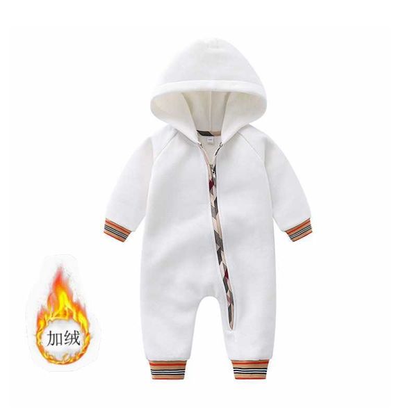 

baby warm conjoined clothes autumn and winter boys and girls newborn plush autumn and winter cute suit garment, Blue