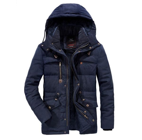 

winter jacket men thicken fleece jackets male streetwear windbreaker parkas coat detachable hoodies cotton-padded man clothing dd6bl868, Black;brown