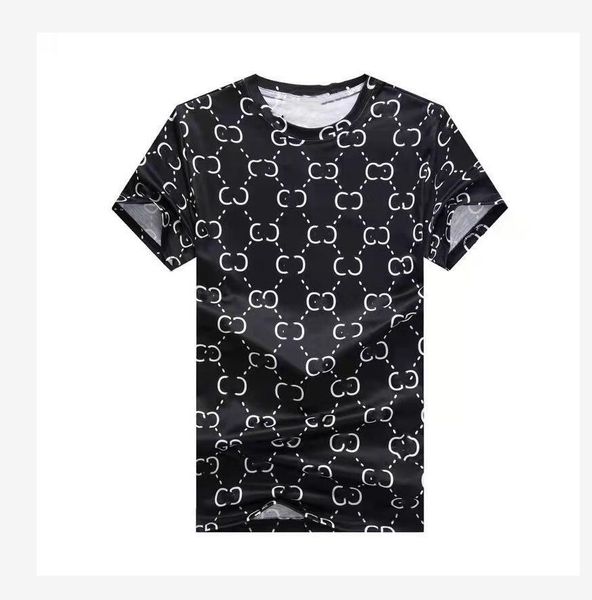 

men's t-shirt luxury brand tee hip hop cotton jersey male fashion loose hip-hop casual shirt, White;black