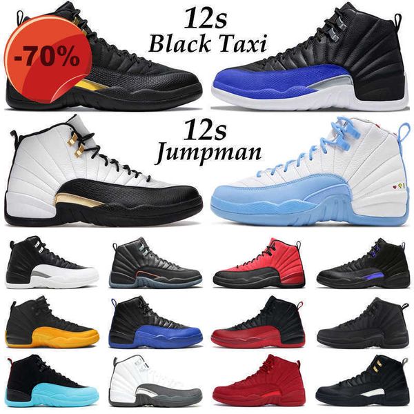 

jumpman 12 men basketball shoes 12s black taxi hyper royal playoffs flu game university gold dark grey easter mens trainers sports sneakers