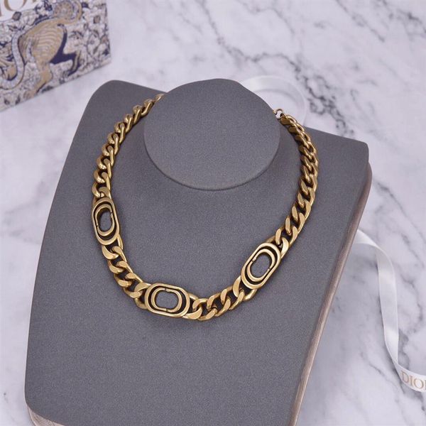 

designer jewelry fashion simple cuban chains golden titanium steel letter pendant necklace2887, Silver