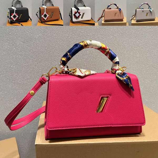 

twist handbags crossbody bags shoulder bag 5a quality flap ripple leather wallet floral letters adjustable strap braided handle hardware let