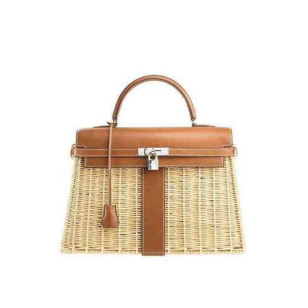 

designer handbags hermee bags spring and summer women's bag handmade rattan bag kelysbag handbag