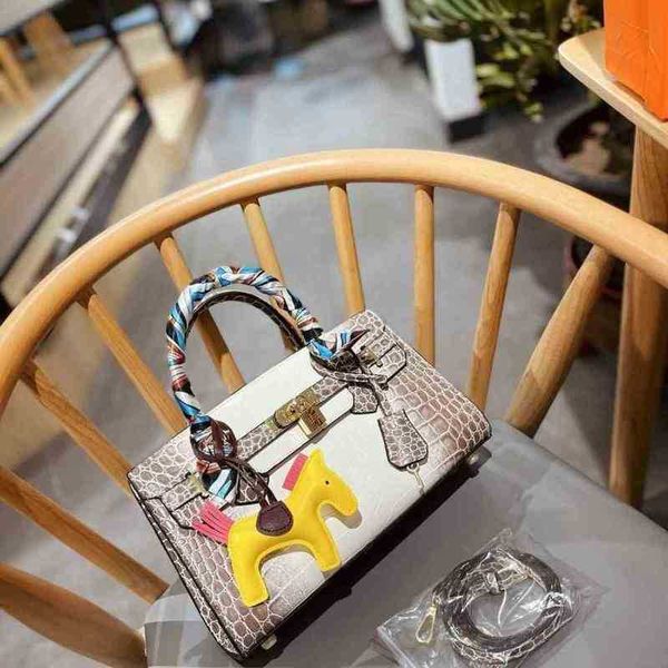 

hermee shoulder messenger bag new crocodile h leather women's b platinum handbag