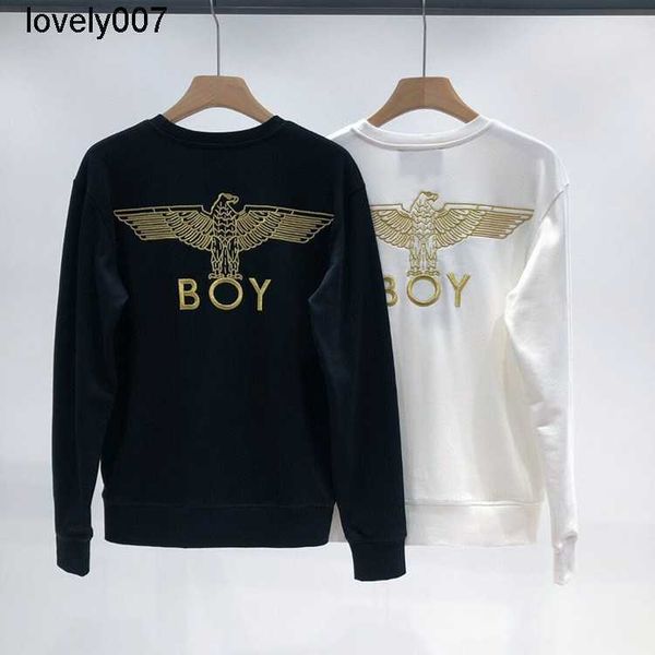 

men's hoodies designer sweatshirts boys new front back embroidered sweater, Black