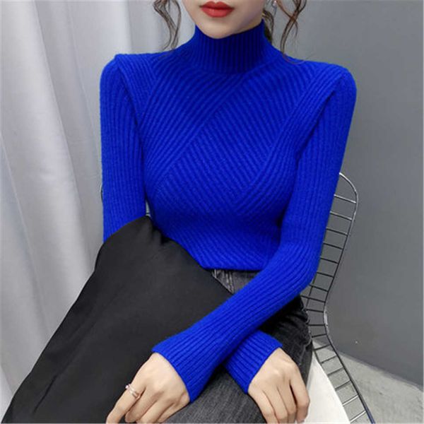

women's sweaters korean women turtleneck 2021 autumn winter and pullovers knit thick warm long sleeve cashmere sweater female jumper g2, White;black