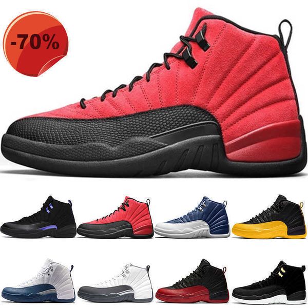 

wholesale twist basketball shoes 12 des chaussures 12s dark concord reverse flu game royal indigo french blue mens trainers sneakers size