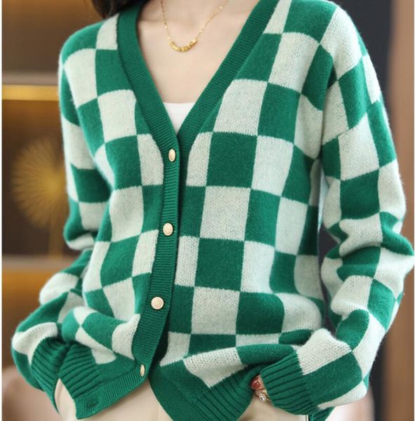 

22gg women sweaters ggity letter v-neck pullover warm knitted autumn winter female casual high streetwear top, White;black